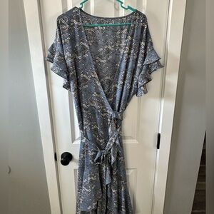Wrap dress.